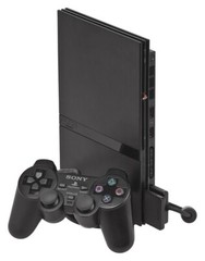 Sony PlayStation 2 PS2 Slim Black Console w/ OEM Controller +Cables (NEW LASER!)