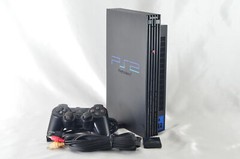 Play Station 2 Sony PS2 Black Console controller Japan Tested &Work #yz1024