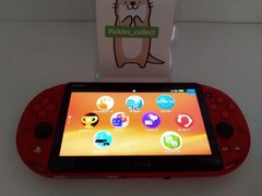 PS Vita Metallic Red Console only PCH-2000 ZA26 Wi-Fi PSV Tested 0528E