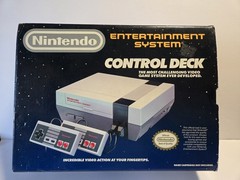 Nintendo NES Control Deck Console Complete with Original Box Cleaned TESTED