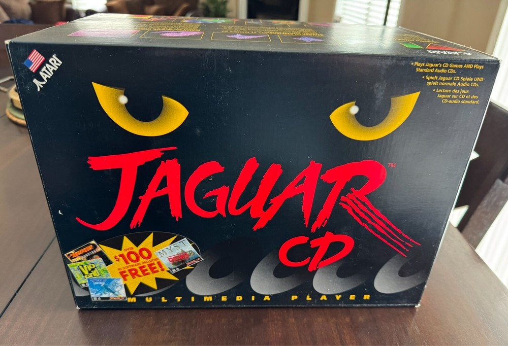 Atari Jaguar CD Console New Rare Authentic CIB Tested w/ MemoryTrack w/Receipt