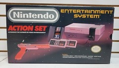NES Action Set Complete w/Console Orange Zapper Duck Hunt Mario Bros & More READ
