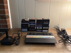 Atari 2600 Video Game Console Bundle with 32 Games and Controller Tested, Works
