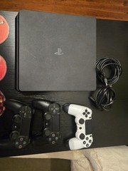 PS4 Slim 1TB Bundle | 2+ controllers | Red Dead II, BO6, it takes 2, Spiderman