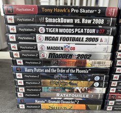 PS2 Slim Bundle – Console+Controller+8MB Card+OEM Cables+ 40+ Games L@@K + READ