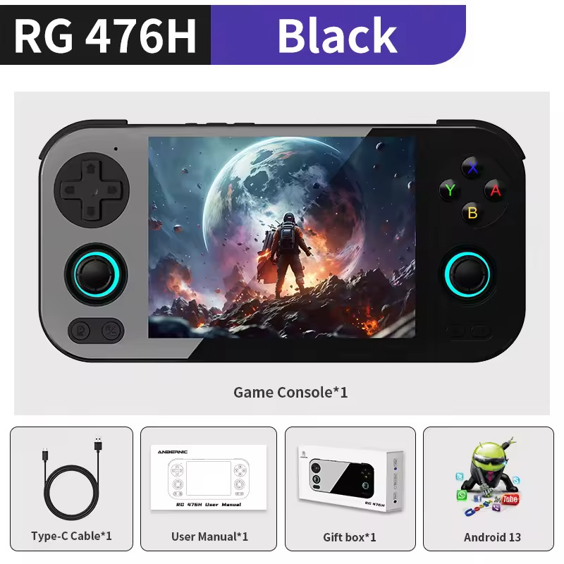 RG476H Android Handheld 4.7″HD Console Hall Triggers WiFi – Gifts