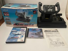 Taito Jet de Go! Flight Controller TCPP-20005 & Game Set PS1 PlayStation Japan