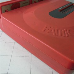 Twin Famicom Disk System Sharp Game Console Red AN-500R Working tasted