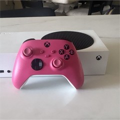 Microsoft Xbox Series S White Console Wi-Fi Capability with Pink Controller