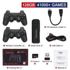 GD10 Plus Game Console, 256GB, 58,000 Built-in Games, 4K, Dual Controller Wit…
