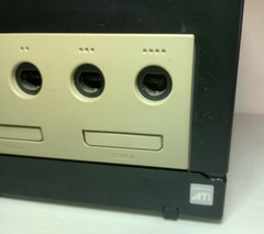 Black Nintendo GameCube Console + Intec Black Portable LCD Screen Attached