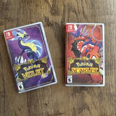 BUNDLE – Nintendo Switch OLED Pokémon Scarlet & Violet 64GB, HideIt Mount & Game