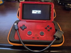 Retroid Pocket Flip 1 Gaming Handheld, Watermelon color