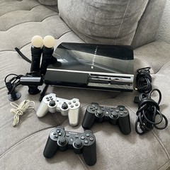 PS3 Fat Backwards Compatible Bundle: 3 Controllers, 2 Move, PS Eye – Tested
