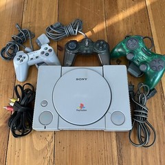 Sony PlayStation 1 PS1 Console Sony, Tremor, Dual Impact Controllers + Cords