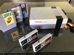 NINTENDO NES Console System Bundle Super Mario 1 2 3 Brand New 72 Pin Connector