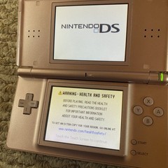 Nintendo DS Lite Metallic Rose Pink Handheld USG-001 W/ Charger Tested USA