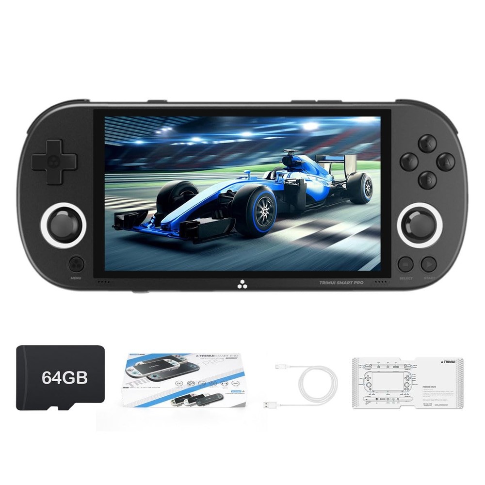 𝗧𝗿𝗶𝗺𝘂𝗶 Smart Game Console 4.96-Inches 720×1280 IPS Screen Built-in 64G …