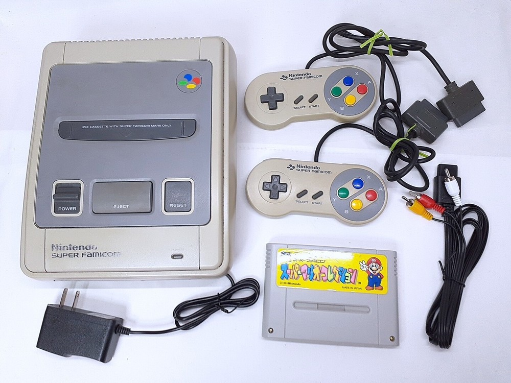 Super Famicom Console Nintendo set Mario Collection NTSC-J Tested