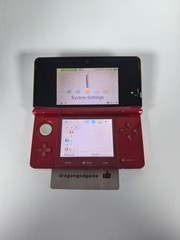 Nintendo 3DS Red handheld game console used
