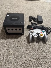 Nintendo DOL-101 GameCube Console – Black With Cord And OEM Controller