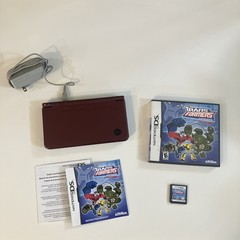 Nintendo DSI XL Handheld console+ Video game transformers +charger red color