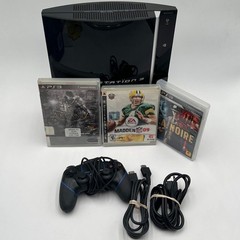 Sony PlayStation 3 CECHK01 Black Bundle – **READ**