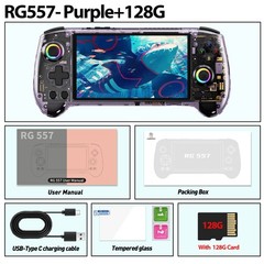 RG557 Handheld Game Console Android 14 5.48′ AMOLED Screen