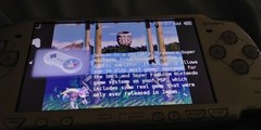 Sony PSP-2001 Silver Console Working With SNES Games Installed Memory Cards Case