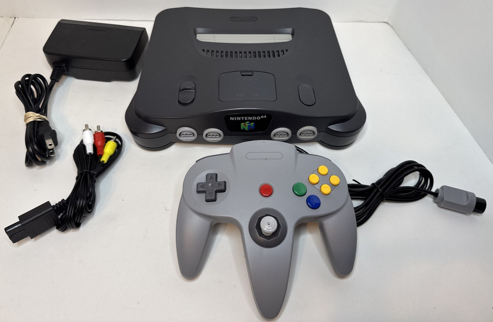 N64 Console bundle W/ Controller, Power Supply, & AV Cable Tested