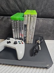 Microsoft Xbox One X 1TB Console Model 1787 Bundle + 1 Controller 9 Games