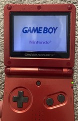Nintendo Game Boy Advance SP – Flame Red (Tested & Working) – Next Day Ship
