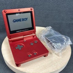 Nintendo Game Boy Advance SP Console AGS-001 Flame Red – New Battery & Charger