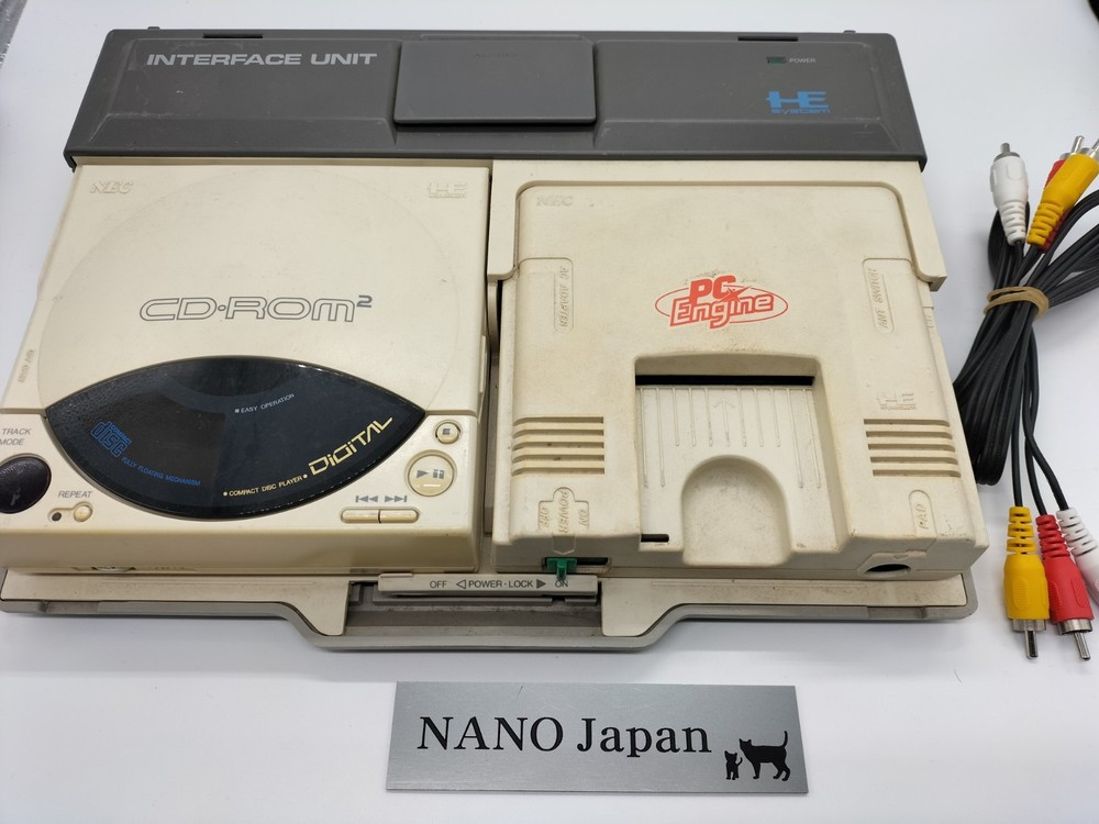 NEC PC Engine Interface Unit PI-TG001 CD-ROM2 IFU-30 HuCard Working/ CD not work