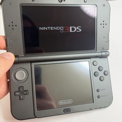 NICE! New Nintendo 3DS XL Gray Black Console Top IPS Charger Stylus US Version