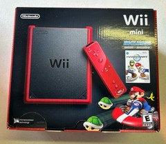 Nintendo Wii Mini Black Red Console Mario Kart Bundle Factory SEALED BRAND NEW