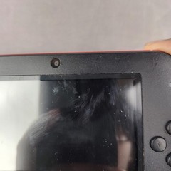 Nintendo 2DS Black/Red Handheld Console w/ Charger, Stylus, and 4 Games Tested