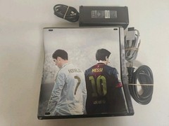 Microsoft Xbox 360 S – Model 1439 – FOR PARTS/REPAIR – Ronaldo/Messi Skin