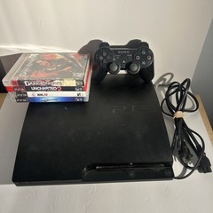 Sony PlayStation 3 PS3 Slim 320GB Console Bundle CECH-3001B Tested + 4 Games