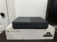 Xbox One S Storm Grey 500GB With Extra Black Controller And Expansion Card