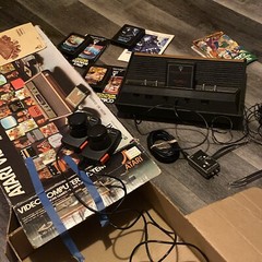 Atari Video Computer System CX2600A, MODERN TV Connect Coaxial ADAP Tested