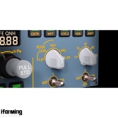 WingFlex Compact A320 EFIS CUBE+Dual-Color LCD Warning Panel USB Connectivity