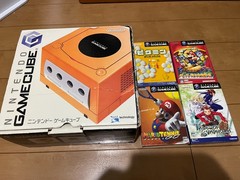 Nintendo GameCube Console & Controller Orange Color with BOX Japan 0320