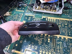 Sega Genesis Model 3 MK-1461 EMPTY Top Cover Plastic Black ONLY-Intact-OK-READ