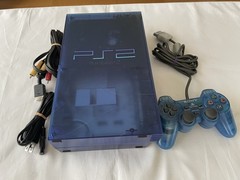 SONY PS2 PlayStation2 SCPH-37000 Ocean Blue Console Controller Tested #126 z#124