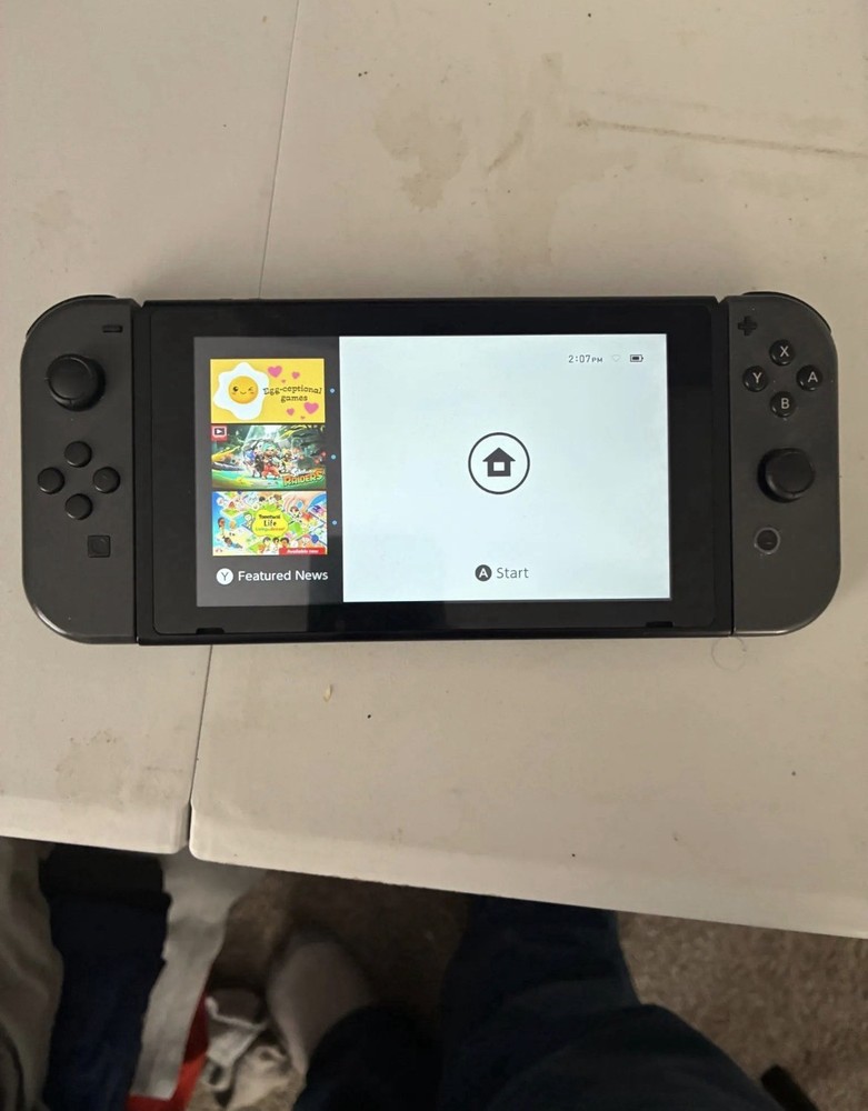 Nintendo Switch Black/Gray Home Console w/ Wi-Fi, HDMI, Joy-Con, Dock, Box