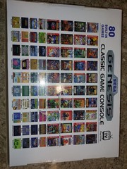 Sega Genesis Classic Game Consol 80 Games Built In W/ 1 Controllers Plug N Play
