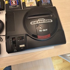 Sega Genesis Model 1 MK-1601 Console 16-bit W/ Controller Working + 5 Games