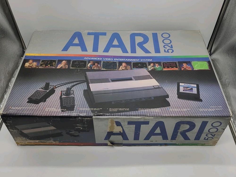 Atari 5200 Super System Console CIB AC Switch Box Controllers W/ Super Breakout