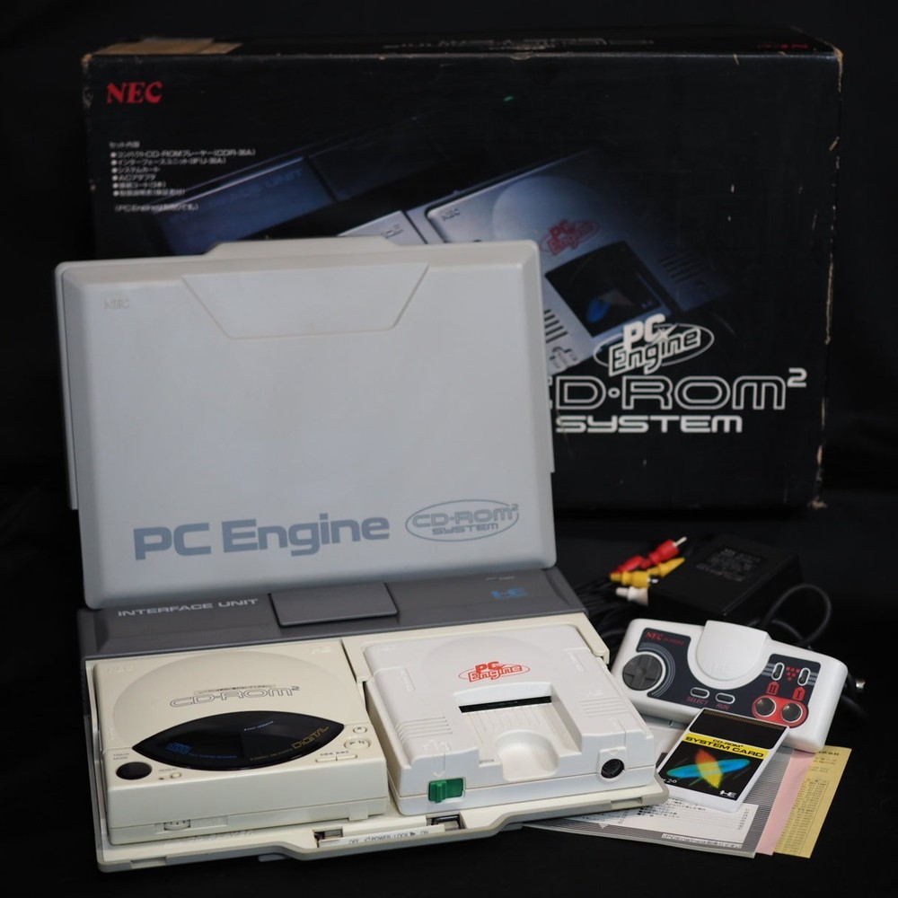 NEC PC Engine INTERFACE UNIT IFU-30 CD-ROM² Console System Boxed Tested Working